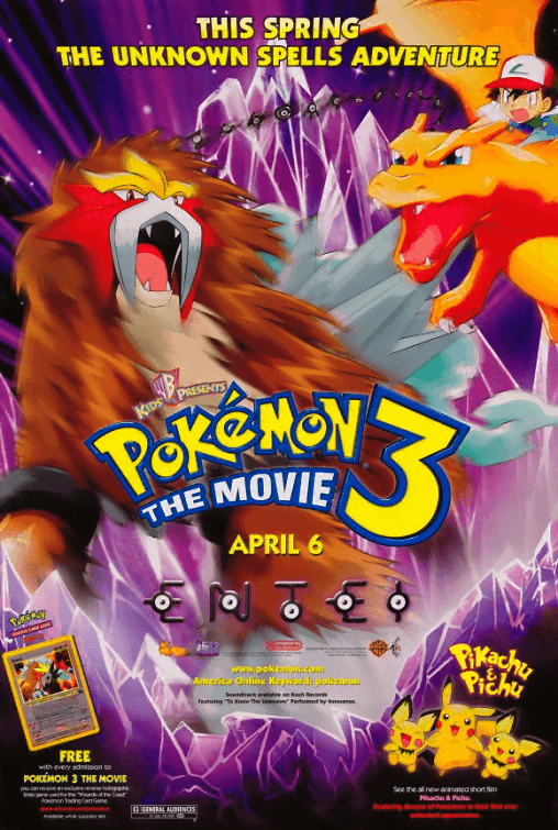 Pokemon The Movie 3 Lord of the Unknown Tower (2000) โปเกมอน มูฟวี่ 3 ผจญภัยบนหอคอยปีศาจ